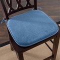 Lavish Home Lavish Home 69-05-BL Memory Foam Chair Cushion for Dining Room; Kitchen; Outdoor Patio & Desk Chairs - Blue 69-05-BL